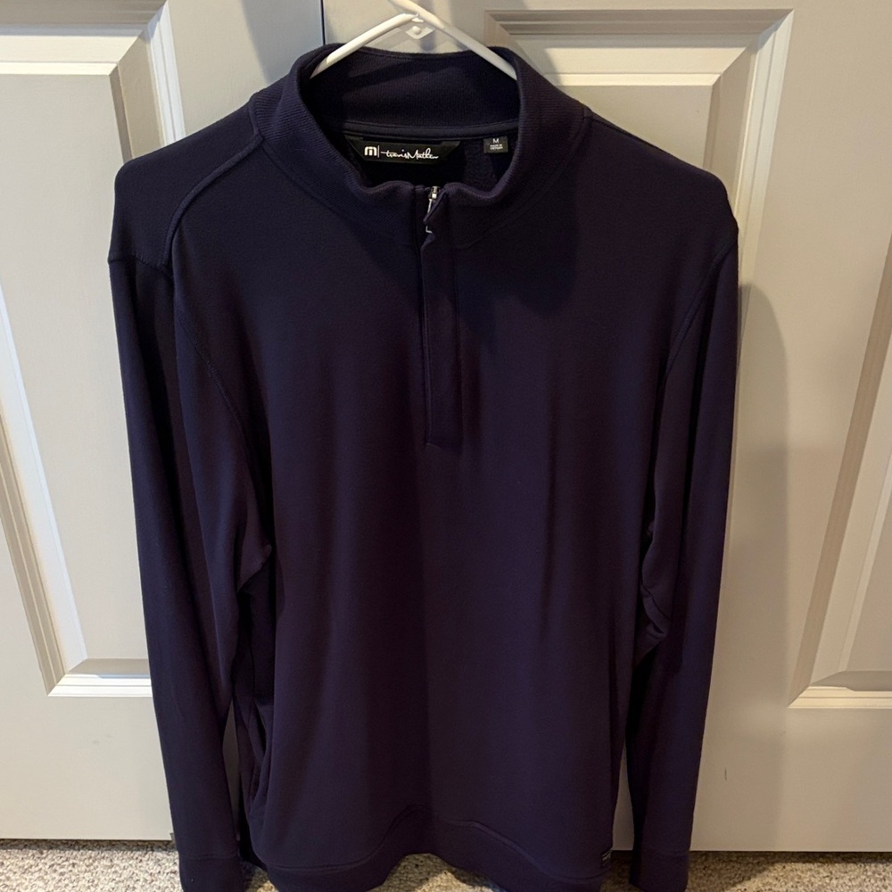 Travis Mathew Men's Zip-Up Sweater - Deep Navy